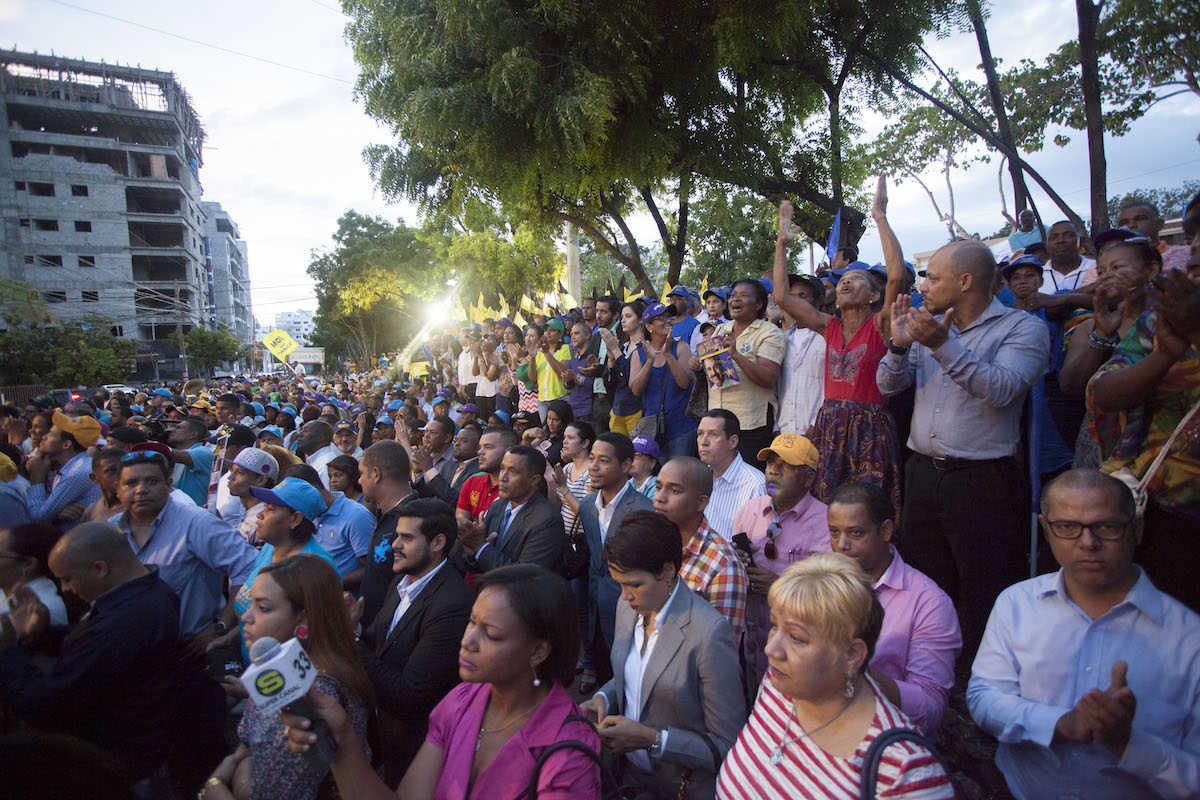 Dominican Republic President Celebrates Apparent Victory