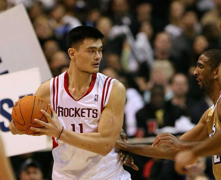 Yao Ming honoured in Houston as Rockets retire his jersey